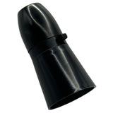 BC B22 Black Plastic Switched Long Skirt Lampholder 10mm Entry