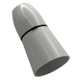 BC B22 White Plastic Unswitched Long Skirt Lampholder 1/2" Entry