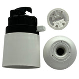 White Switched Bayonet Cap Lampholder 10mm