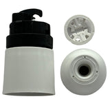 White Unswitched Bayonet Cap Lampholder 10mm