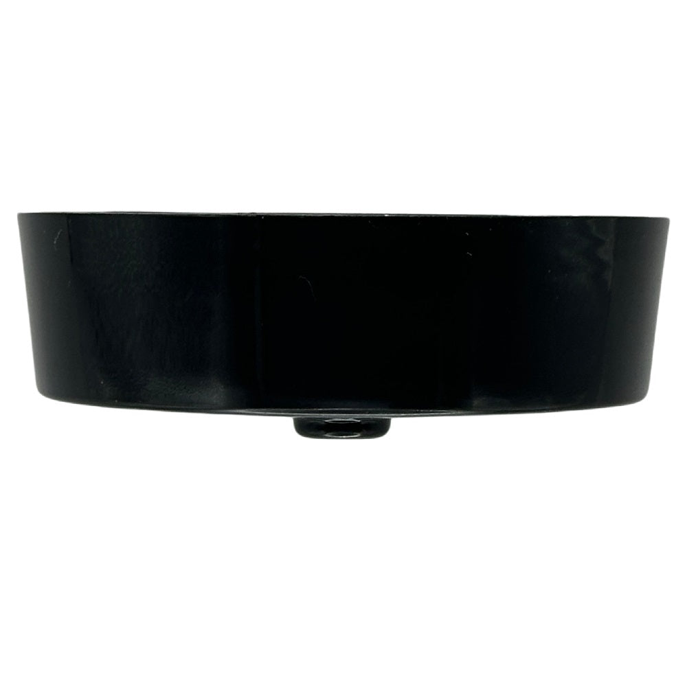 Black Round Plastic Ceiling Single Hole Ceiling Rose