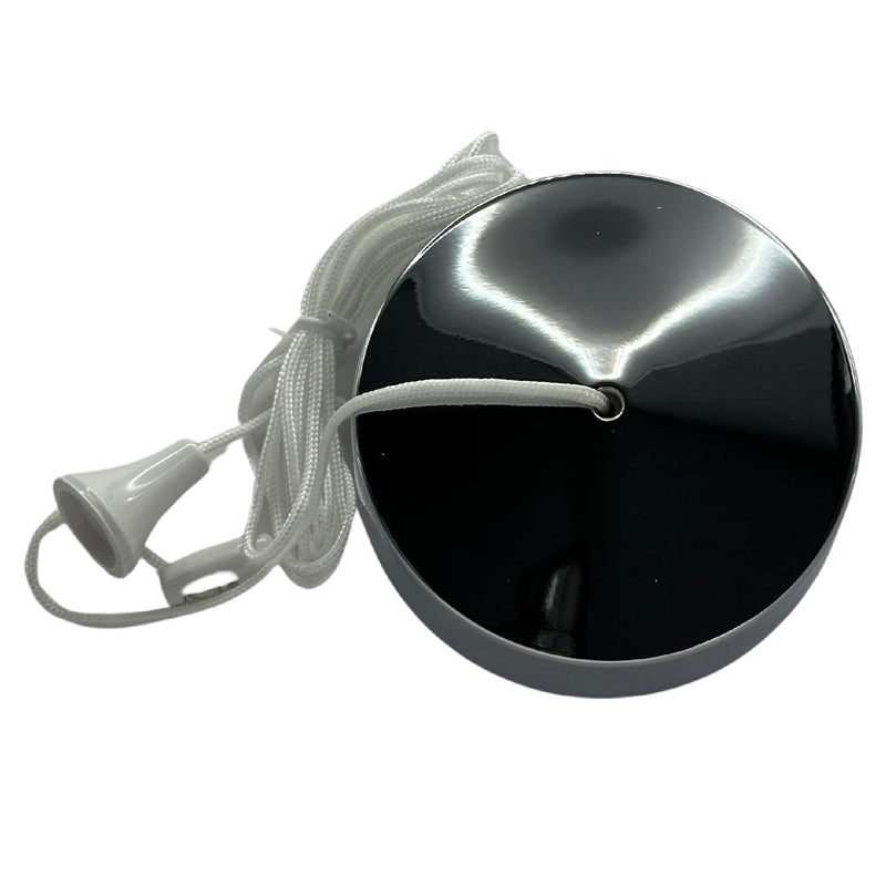 Polished Chrome 1 or 2 Way 6A Ceiling Switch with Pull Cord & Toggle