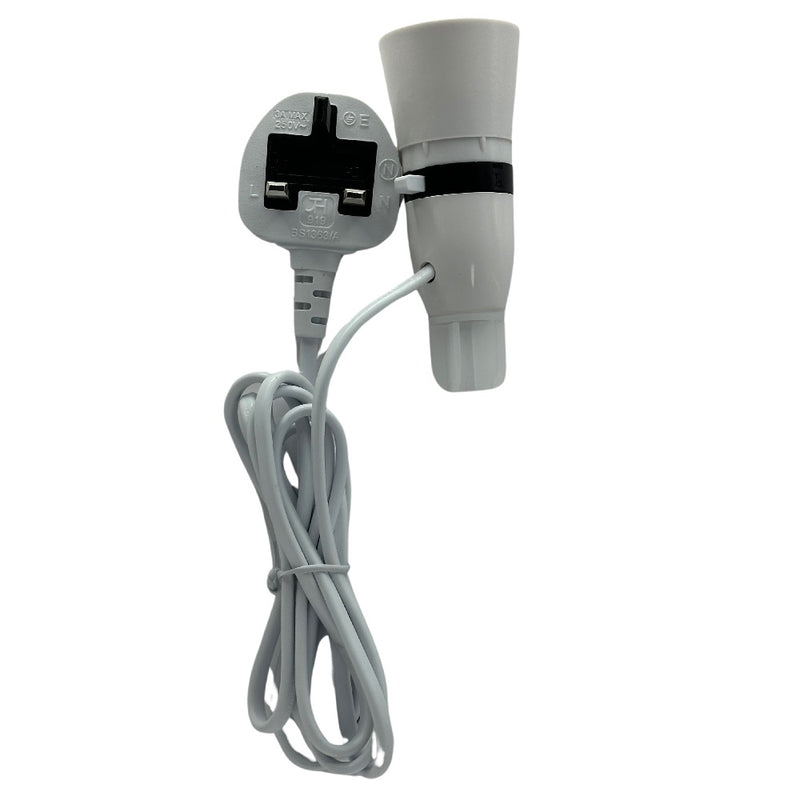 White Bottle Light Kit Adaptor BC B22