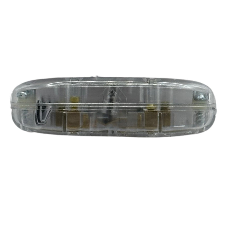 Clear 6A In-Line Switch Double Pole with Earth