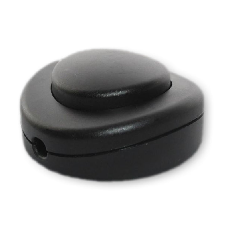 Black Round In-Line Foot Switch