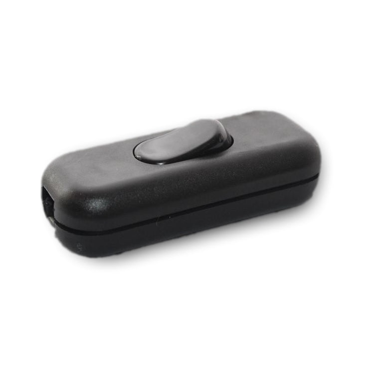 Black Single Pole In-Line Switch