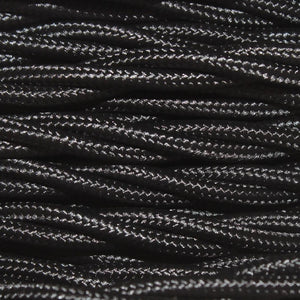Black Braided Twist Vintage Pendant Cable