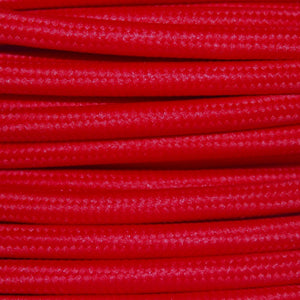 Red Braided Round Vintage Pendant Cable