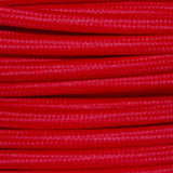 Red Braided Round Vintage Pendant Cable