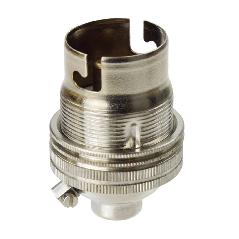 S Lilley Nickel Chrome Lamp Holder 1003ENP