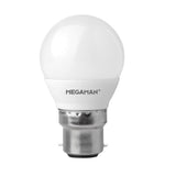 Megaman 143394 LED 3.5W Non Dimmable Golf Ball Lamp BC B22 Warm White