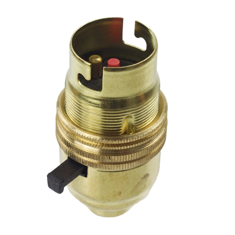 S Lilley Brass Switched Lamp Holder 3413E