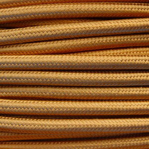 Gold Braided Round Vintage Pendant Cable