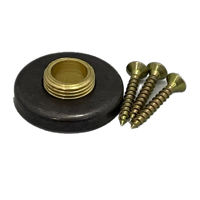 KIT3 Nipple Plate & Cover Wooden Base Lamp Light Kit including Screws