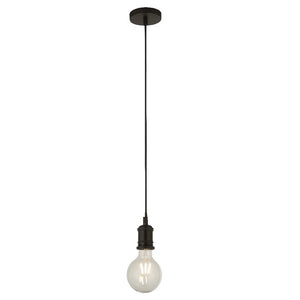 Vintage Matt Black Vintage Ceiling Pendant