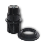Lamparte BKE14PTH-WS Black ABS SES E14 Part Thread Lampholder Wide Shade Ring