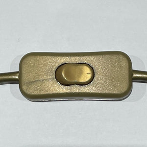 Pre Wired Gold Cable with Switch & Plug