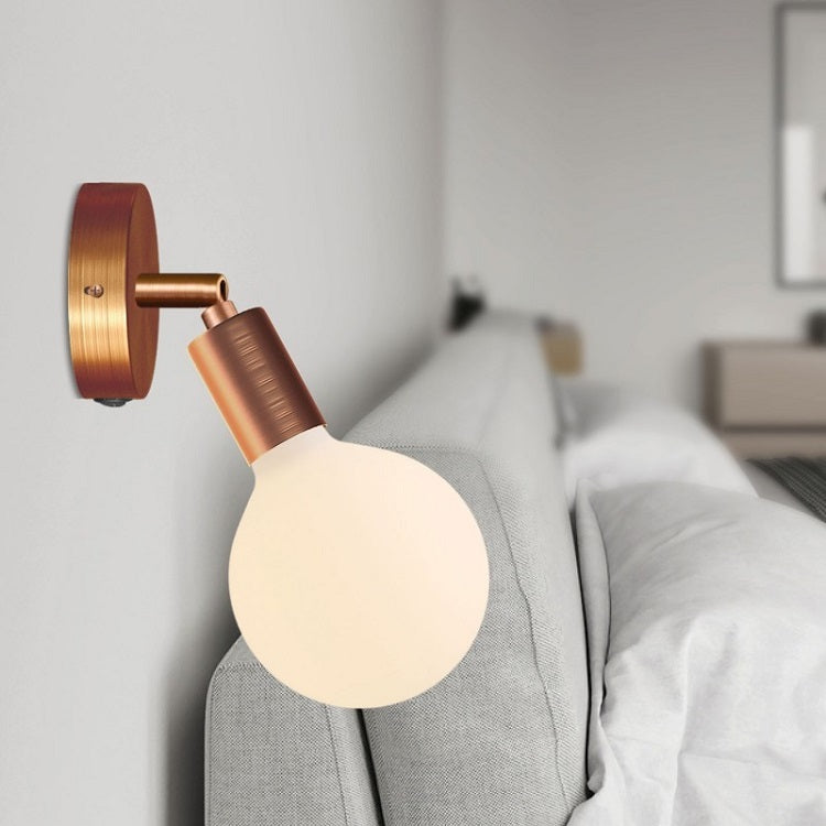 Brushed Copper Wall Back Plate with Switch