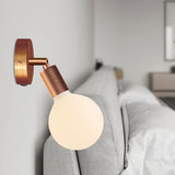 Brushed Copper Wall Back Plate with Switch