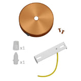 Matt Copper Cylindrical Plate with Switch