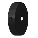 Lamparte 1MB-P-SWT Matt Black 1 Hole Metal Switched Rose Kit for Wall & Ceiling