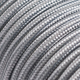 Silver Braided Round Vintage Cable Flex | Lighting Spares