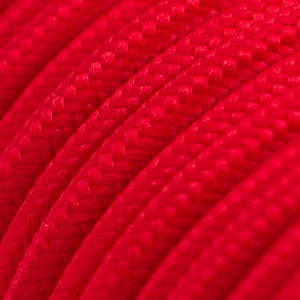 Red Braided Round Vintage Cable Flex | Lighting Spares