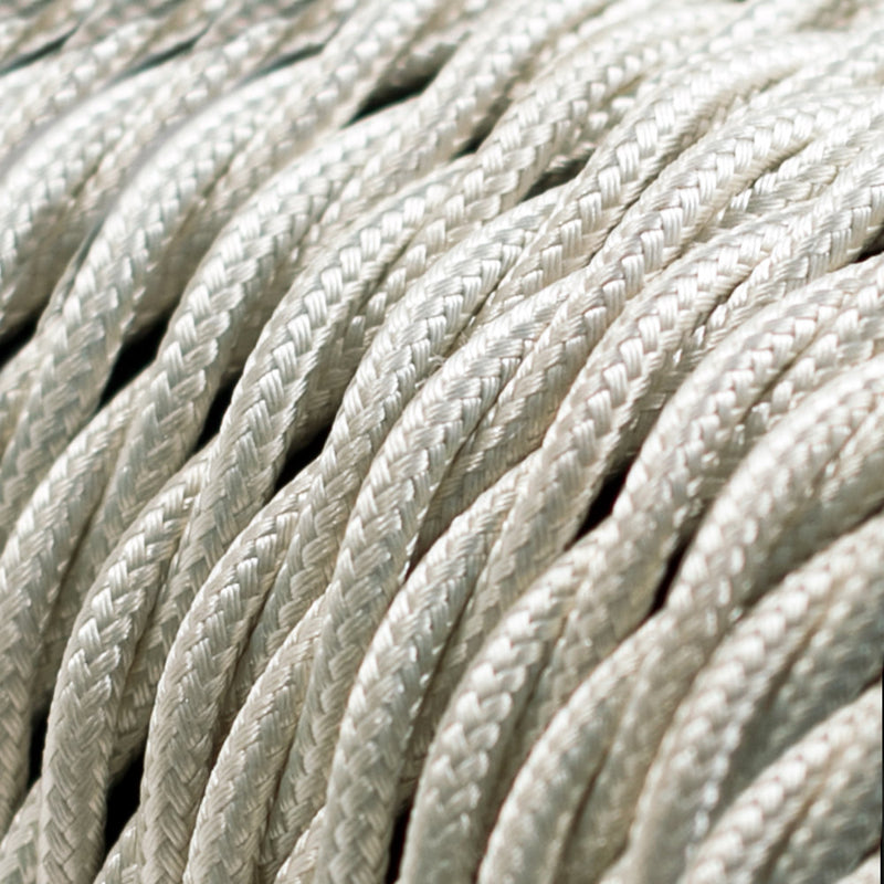 Ivory Braided Twist Vintage Cable Flex | Lighting Spares