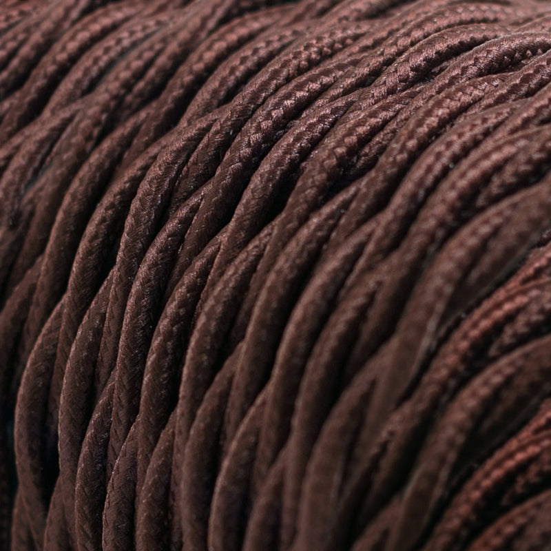 Brown Braided Twist Vintage Cable Flex | Lighting Spares