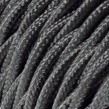 Dark Grey Braided Twist Vintage Cable Flex | Lighting Spares
