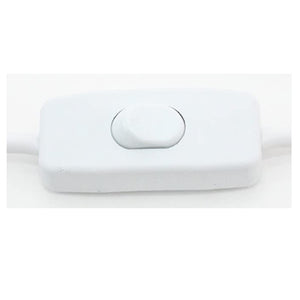 Pre Wired White Cable with Switch & Plug