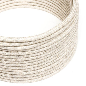 Natural Linen Braided Round Vintage Pendant Cable
