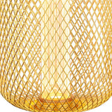Industrial gold metal mesh LED filament decorative light bulb