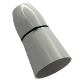 BC B22 White Plastic Unswitched Long Skirt Lampholder 10mm Entry