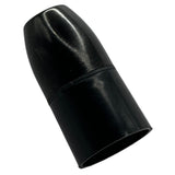 BC B22 Black Plastic Unswitched Short Skirt Lampholder 10mm Entry