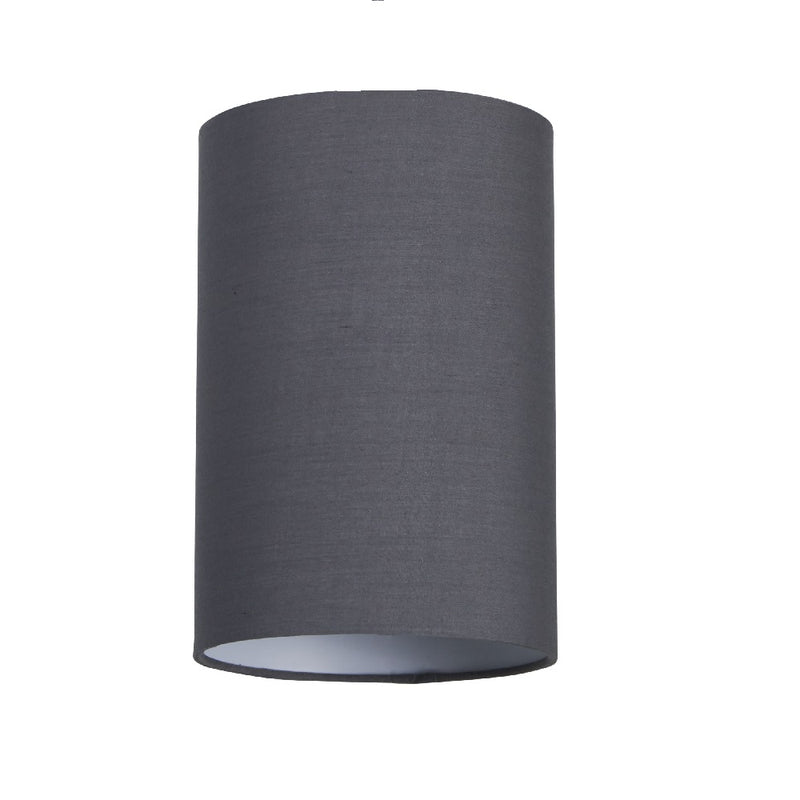 Britalia BR654680 Charcoal Grey Vintage Cotton Cylinder Lamp Shade