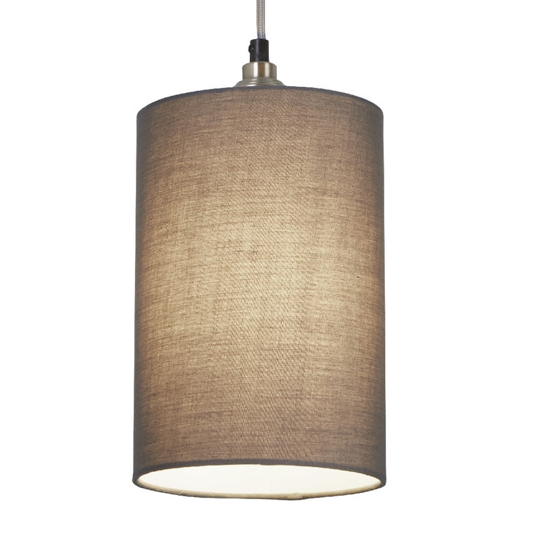 Grey Cotton Shade for ceiling pendant