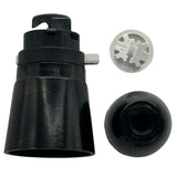 Black Switched Bayonet Cap Lampholder 10mm