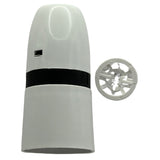 BC B22 White Plastic Unswitched Short Skirt Lampholder 10mm Entry
