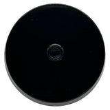 Black 1 Hole Thermo Plastic 6A Round Ceiling Rose