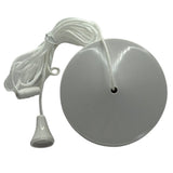White 1 or 2 Way 6A Ceiling Switch with Pull Cord & Toggle
