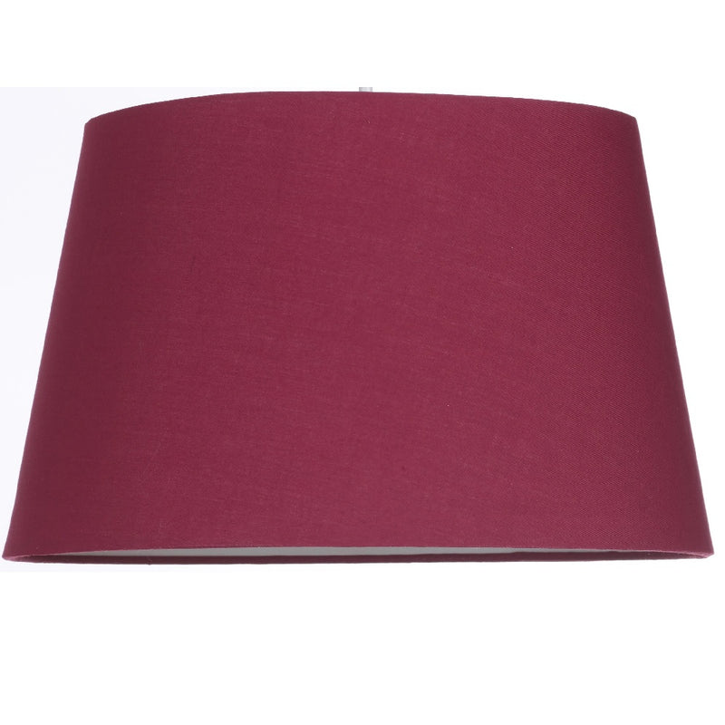 Britalia BRL12TAPEREDDR/WI Wine Red 12" Vintage Cotton Drum Lamp Shade - 30cm Diameter