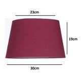 Wine coloured lampshade