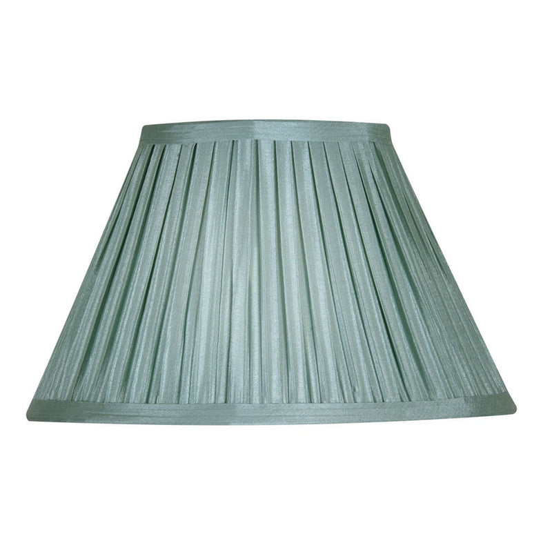 Oaks Lighting S650/12 SE Sage Green 12" Traditional Pleated Cotton Lamp Shade