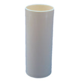 Ivory Thermoplastic Candle Plain Tube Sleeve 24mm x 65mm