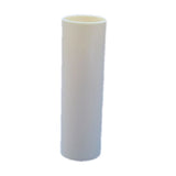 Ivory Thermoplastic Candle Plain Tube Sleeve 24mm x 85mm