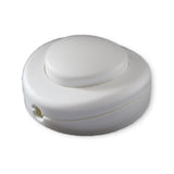 Lamparte 022569 White Round In-Line Foot Switch