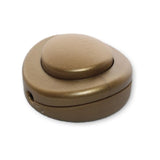 Lamparte 022571 Gold Round In-Line Foot Switch