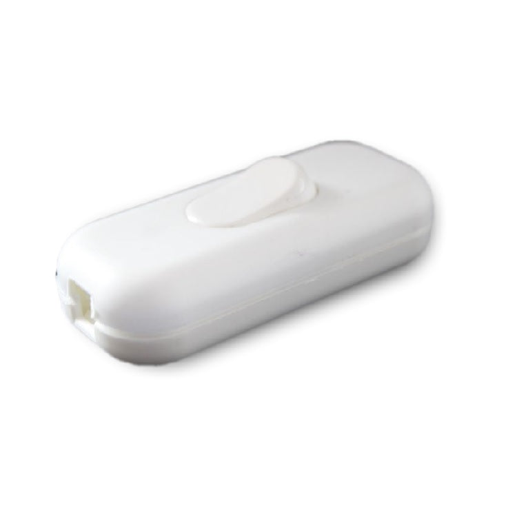 Switch With Line Lamparte 028320 | White Single Pole In-Line Switch – Lighting Spares