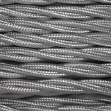 Silver Braided Twist Vintage Pendant Cable